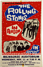 Rolling stones in person concert poster